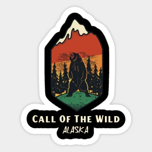 Call Of The Wild, winter sports, winter vacation, Hunting Season Sticker